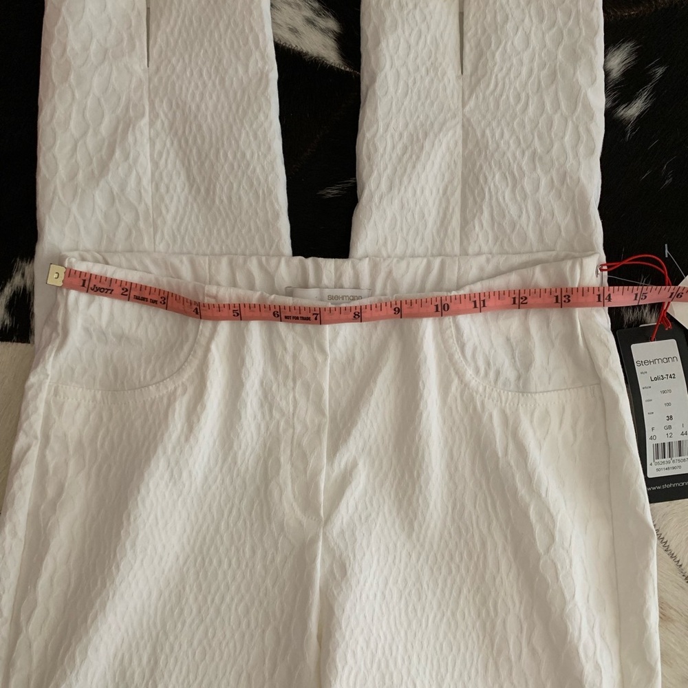 NWT White pull on Stehmann pants
